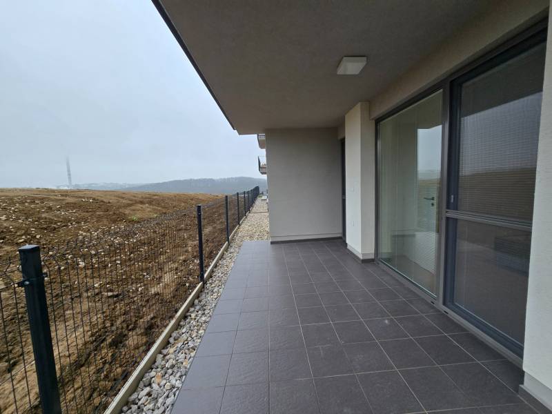 Terrace at a 3-room apartment on Nad suchým dubom Street in Trenčín.