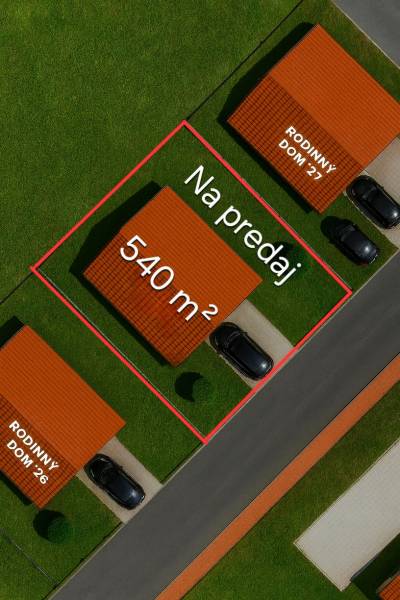 For sale: plot in Šaľa, 540 m², ideal for a family house.