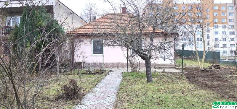 A family house in Levice on 29th August Street with a front garden and trees.