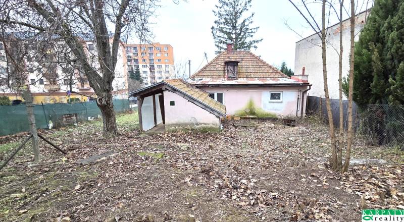 Garden and older family house on 29th August Street in Levice.