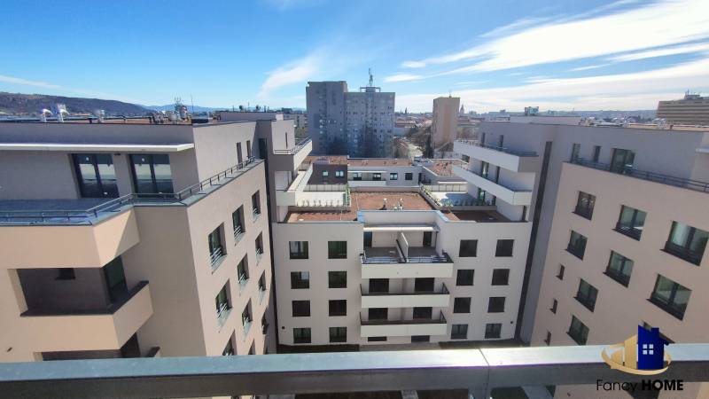 View from the apartment on Alvinczyho Street in the Old Town district, Košice.