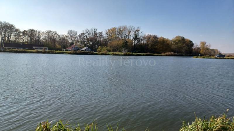 A river flowing through agricultural and forest lands with a rural landscape in Mostová.