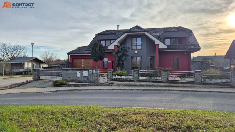 A family house on Veterná Street in Krakovany with modern architecture and a garden.