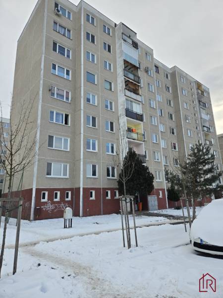 Apartment building in the snowy part of Prešov on Čergovská Street.