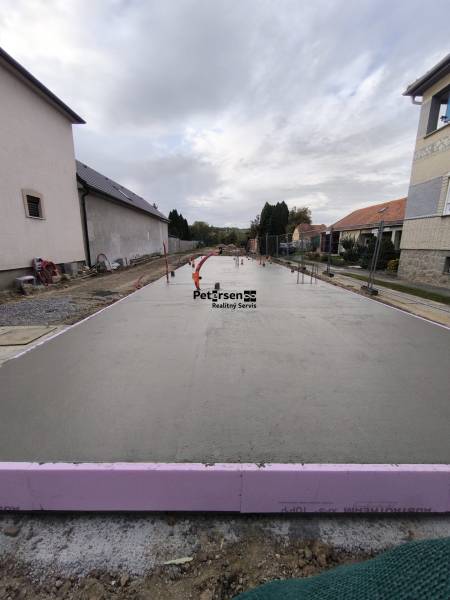 Foundations for a future 2-room apartment on Litoměřická Street in Topoľčianky.