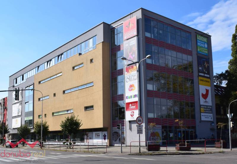 Building in Komárno on Komárno Street with multiple offices and commercial spaces.