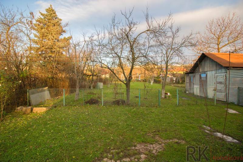 Garden and wooden structure in a family house on Člnková Street in Košice - Džungľa district.