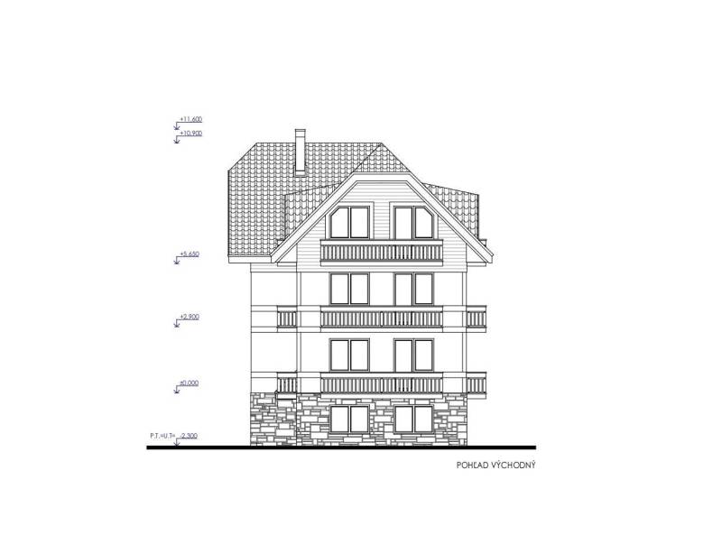 Building plan for a property in the location of Veľká Lomnica, designated for Residential Land.