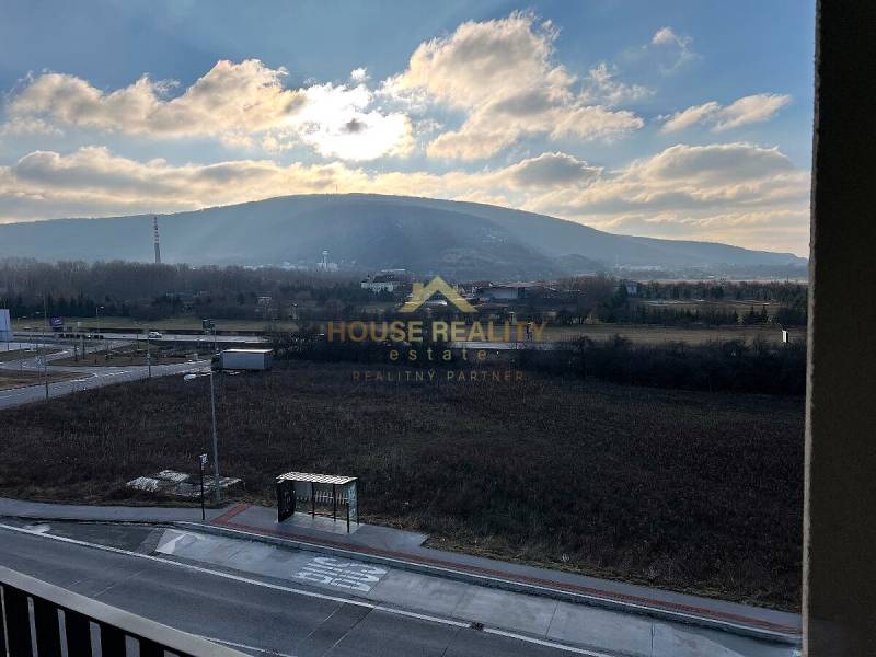 View of the field and hills from Mateja Encingera Street, Bratislava - Devínska Nová Ves.