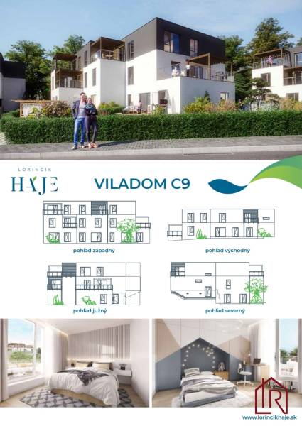 Visualization of Viladom C9 on Pod Hájmi Street, Košice - Lorinčík district, with interior design proposal.
