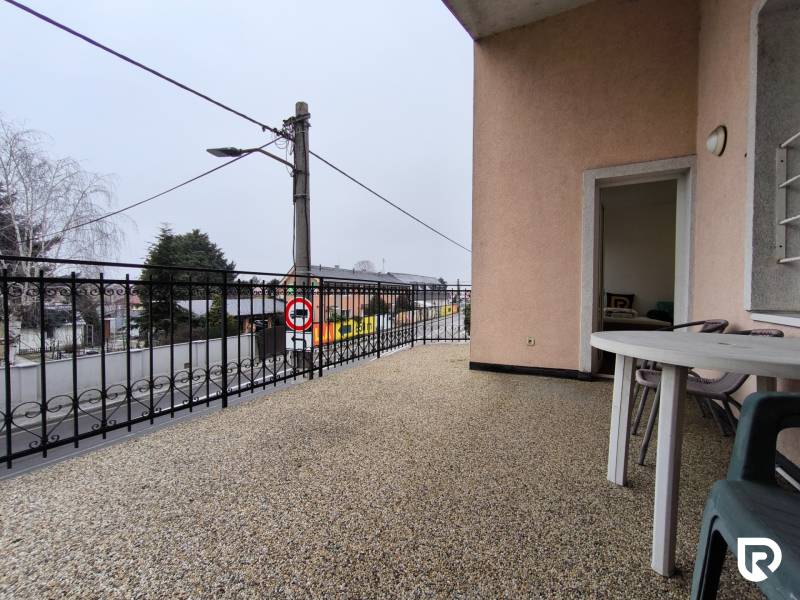 Balcony of a family house on Bratislavská Street in Bratislava - Záhorská Bystrica.