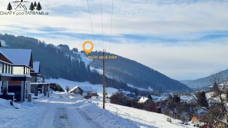 Snowy landscape in Mýto pod Ďumbierom on the street Mýto pod Ďumbierom, ideal for residential plots.