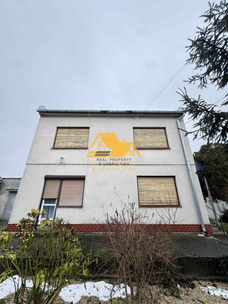 Family house in Dvory nad Žitavou, Dvory nad Žitavou street, with a garden in front of the house.