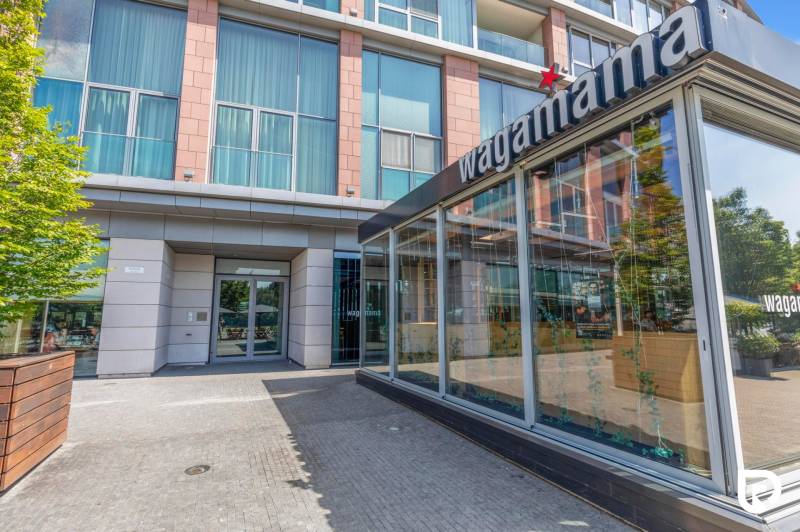 Exterior of the Wagamama restaurant on Pribinova Street in Bratislava.