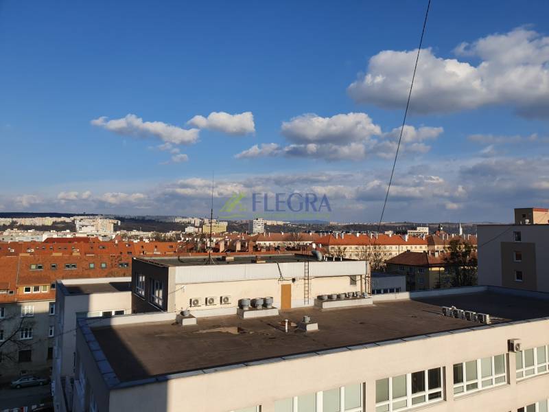 A view of the rooftops and sky from the Offices on Letná, Košice - Sever district.