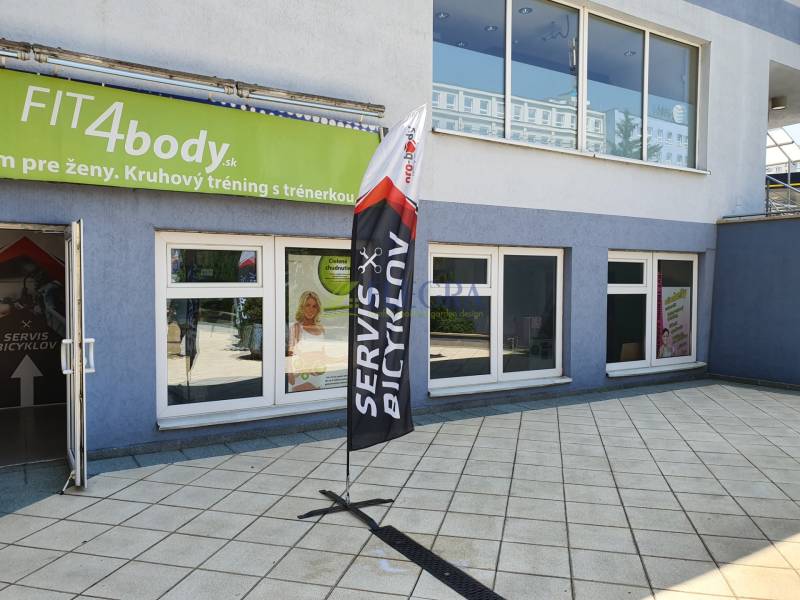 Bicycle service and fitness center on Letná Street in Košice - Sever district.