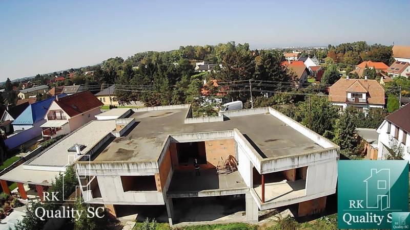 Construction site of a family house under construction on Záhumenská Street in Kráľová pri Senci.