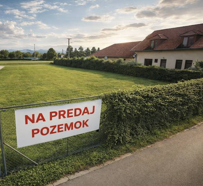 Land for sale in Dolné Chlebany on Dolné Chlebany Street, ideal for living.