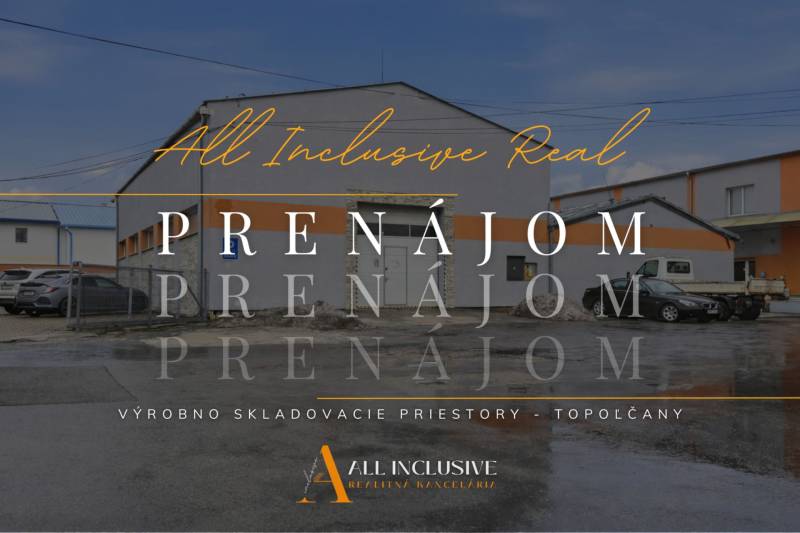 Industrial building for rent in Topoľčany on Pod kalváriou street, warehouses and halls.