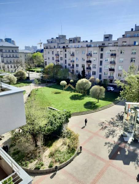 A view of the courtyard in Bratislava - Old Town, Námestie Martina Benku, surrounded by apartment buildings.