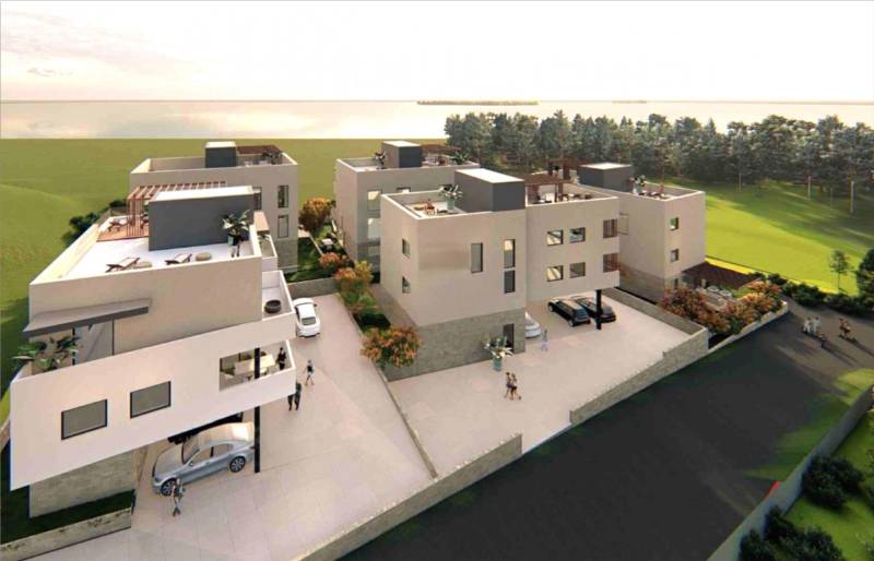 Modern apartment buildings with a view of nature in Petrčane, 2-bedroom apartment.