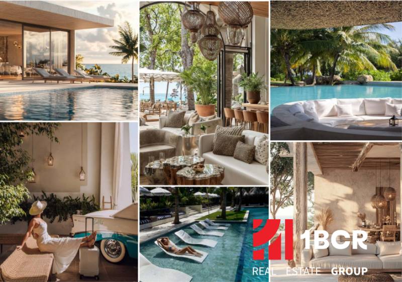 Luxury apartments with ocean view and pool in Pattaya, Apartment construction.