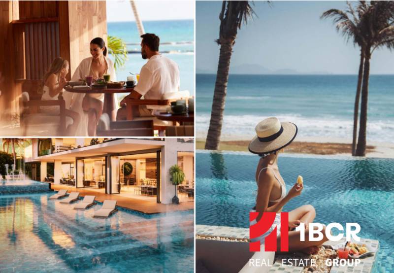 Family comfort by the sea, relaxation by the pool, apartment construction in Pattaya.