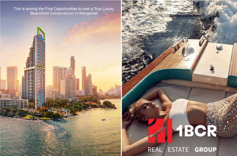 Apartment construction in Pattaya offers luxurious coastal living in the city center.