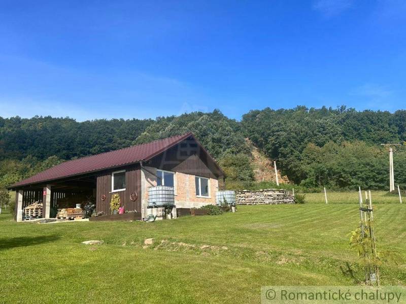 A family house in Lukovištia with a grassy plot and a forest environment in the background.