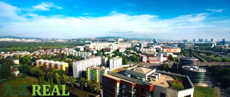 View of Bratislava-Petržalka from Kopčianska Street, with a view of 3-room apartments.