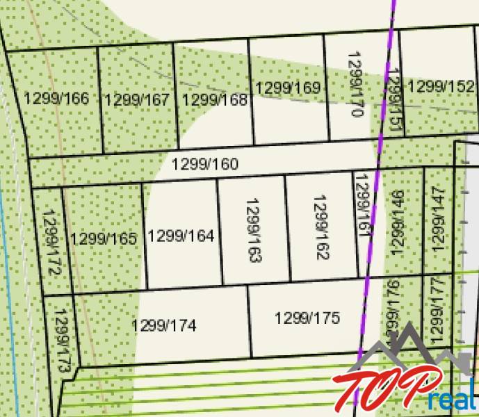 Urban plots - housing in Seni with parcel numbers, use for housing development.