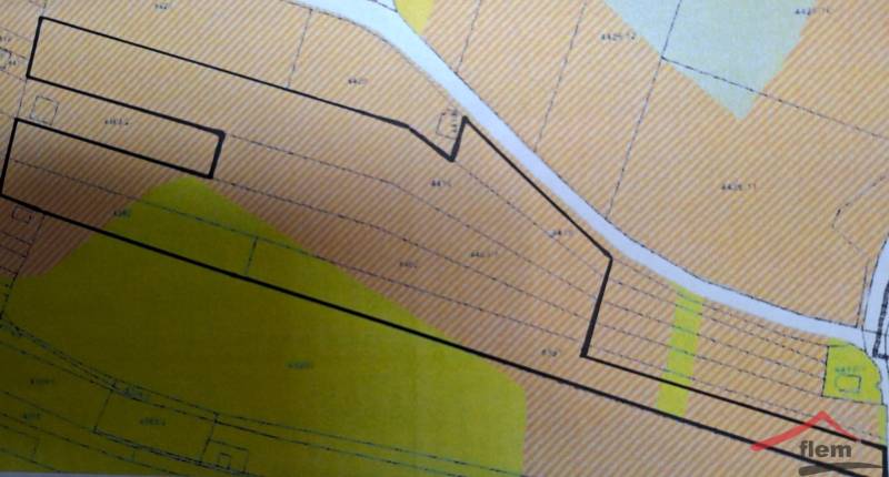 Land plan in the Recreational Land area in Vráble on Vinice Street.