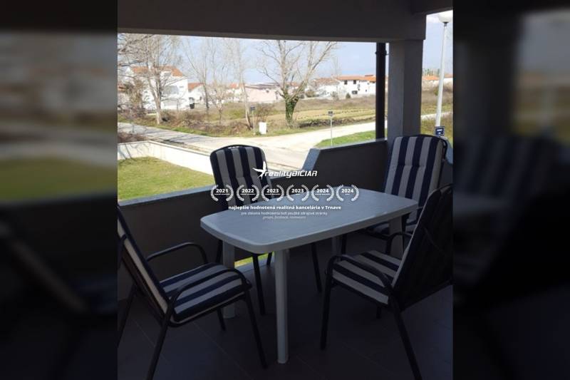 Furnished balcony in a family house on Grbi Street in the town of Nin.