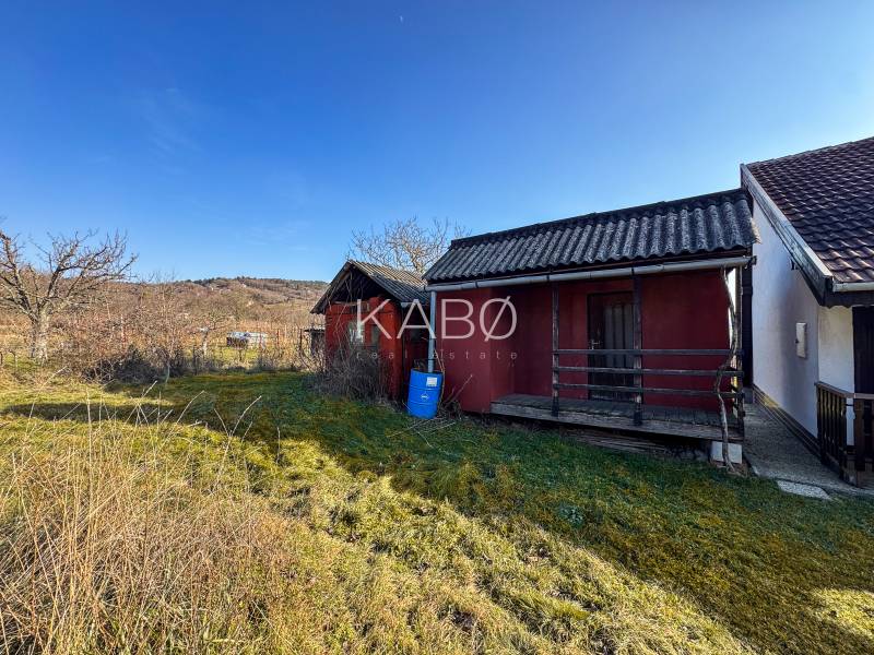 On Ambrovej Street in Nitra, modest wooden cottages are visible among the vineyards.
