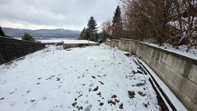 Winter landscape with a view of snow-covered recreational grounds in Považská Bystrica.