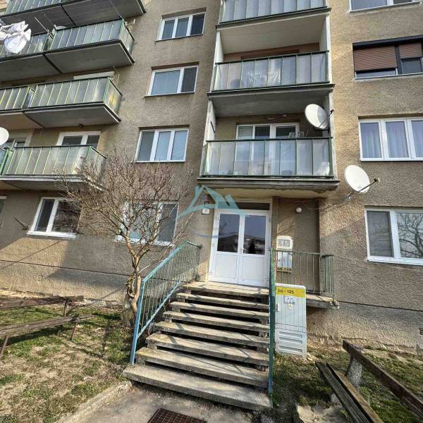 Apartment building with balconies on J. Thuroczyho Street in Šahy.