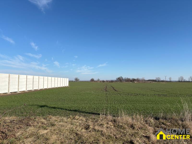Land - housing in Iža with a green field and a white concrete fence.