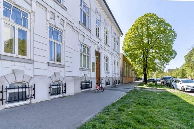 A historical building on Masaryk Street in Košice - the Old Town district.