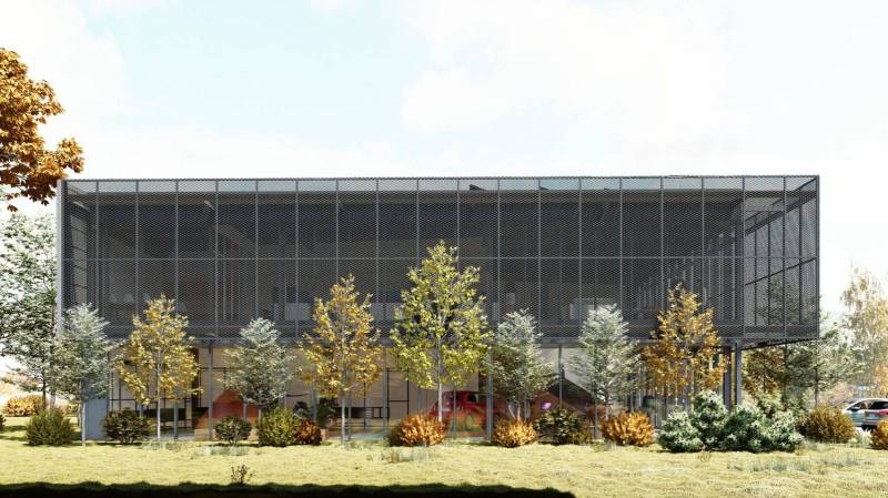 Modern building in Bratislava - Vajnory, set in greenery, plots - commercial.