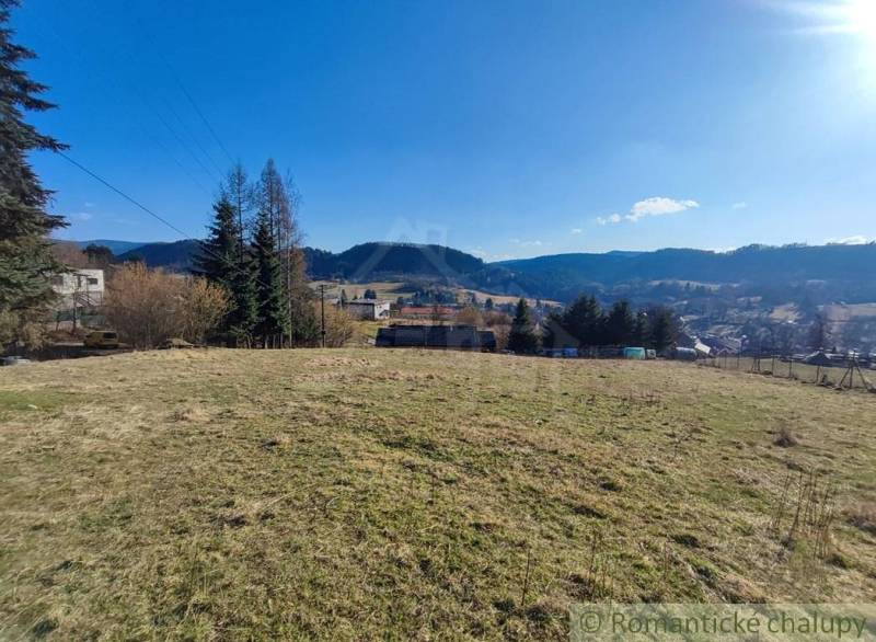 Beautiful view of the hills and landscape around Ľubietová; sunny day, nature of the Gardens.