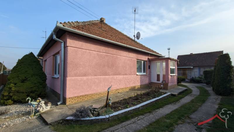 A family house in Lúčnica nad Žitavou on Martinová Street with a well-maintained garden.