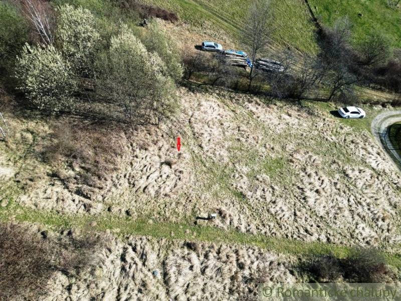 Landscape view in the Vydrná area, suitable plots for living.