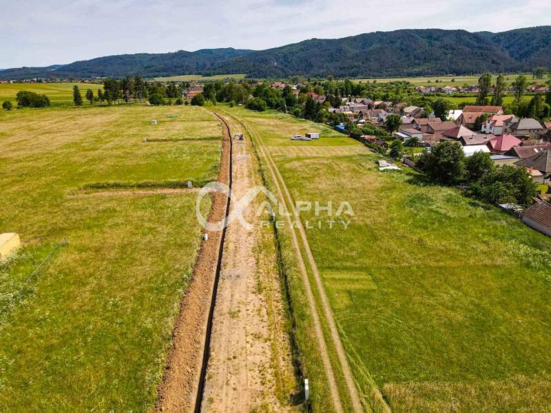 Residential plots in Betlanovce with a beautiful view of the surrounding countryside and the village.