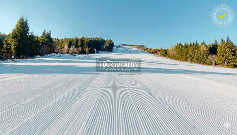 A snowy slope with a forest, ideal for winter activities in Vyšná Boca.