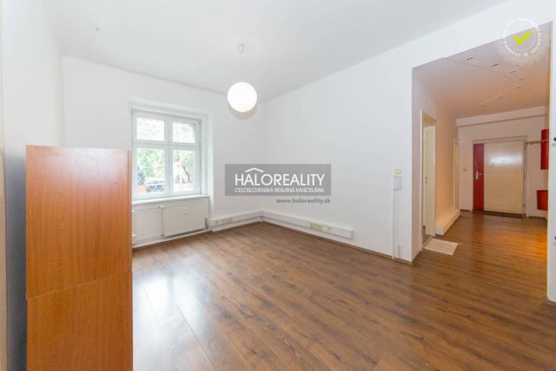 Living room in a five or more room apartment with wooden flooring and a large window.
