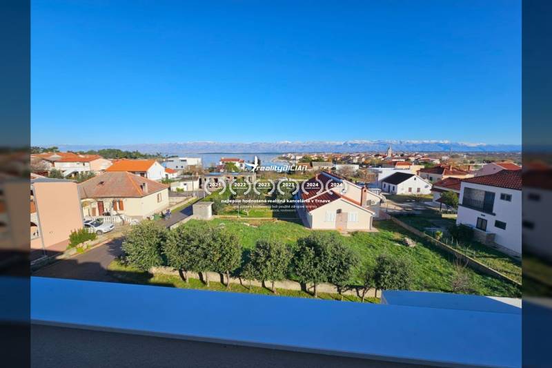View of houses and green areas in Nin from Nin Street, Holiday Apartment.