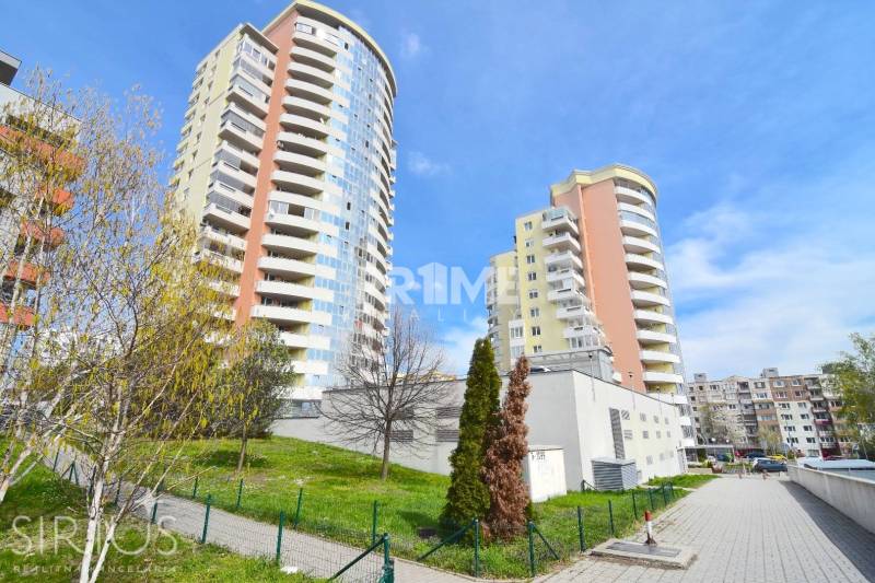 High-rise apartment buildings on Majerníkova Street in Bratislava, Karlova Ves.