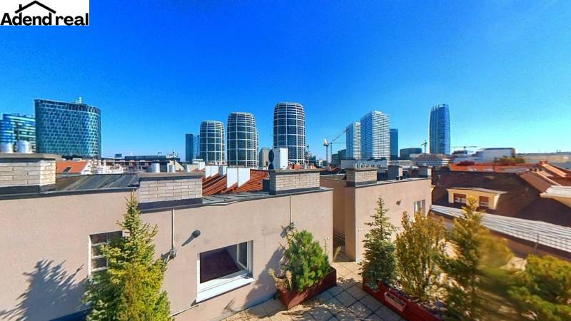 The view from the terrace of a 5 or more room apartment on Lazaretská Street in Bratislava.