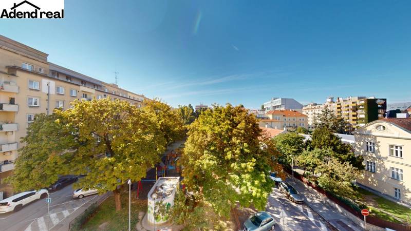 View from Lazaretská Street in Bratislava, 5 or more room apartment in the vicinity.