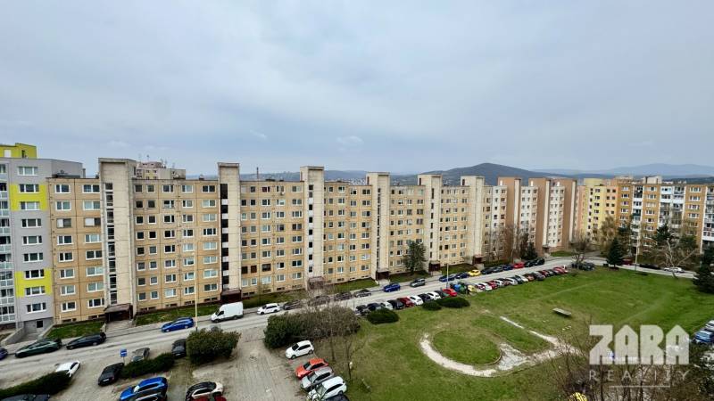 A view of apartment buildings on Sofijska Street, Košice - Sídlisko Ťahanovce.